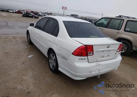 2004 Honda Civic Hybrid из США, поврежденный, VIN JHMES95644S013604